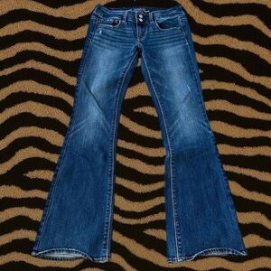 Low-Rise American Eagle Flare Jeans – Size 2